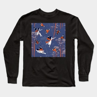 Jersey tiger moth fairy - violet Long Sleeve T-Shirt